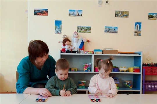 Малыши помогают кукле