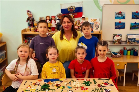 Подводное царство с использованием наборов "Дары Фребеля"