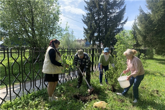 Работники Центра развития культуры Ибресинского муниципального округа присоединились к акции «Сирень Победы»