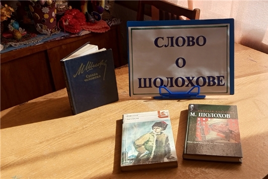 Беседа «Слово о Шолохове» прошла в Сятракасинской сельской библиотеке